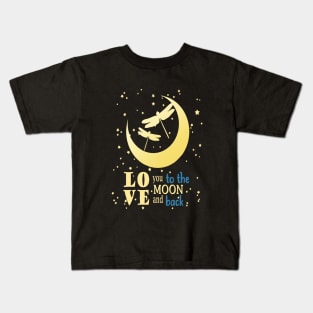Love You To The Moon And Back Daughter Kids T-Shirt